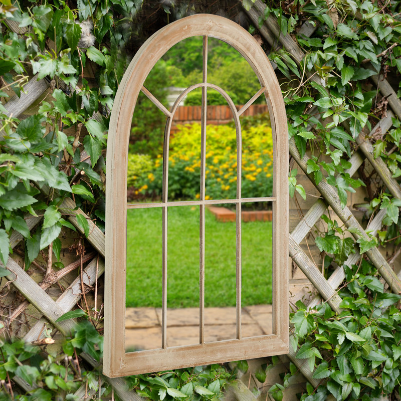 Hondah Wood Arch Wall Mirror