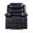 Black Synthetic Leather Power Motion Recliner Chair