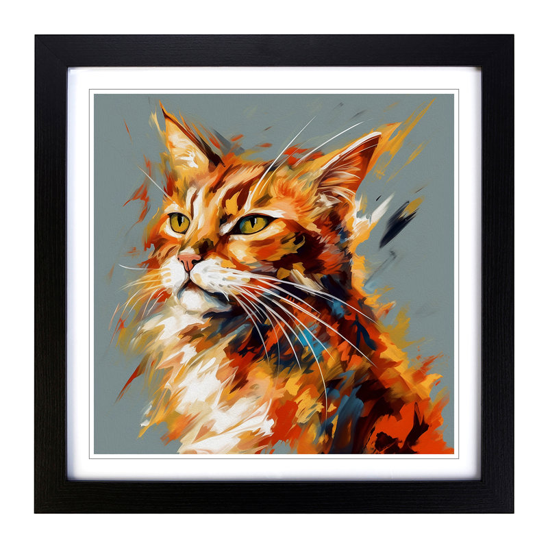 Single Picture Frame Print on Wood, Black Framed