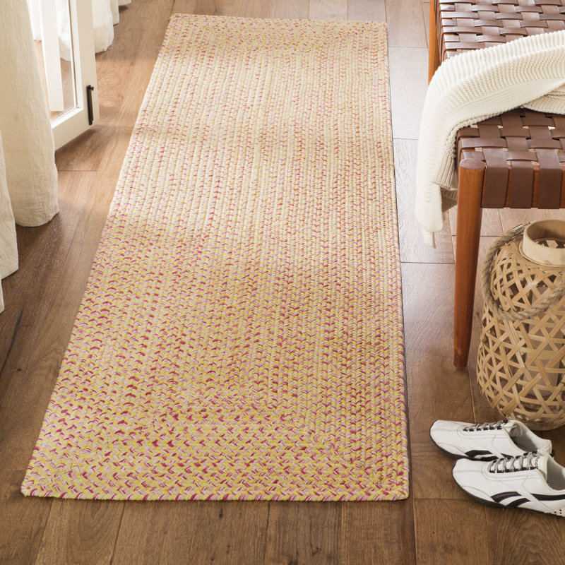 Garbrand Hand Woven Cotton Solid Color Rug, Runner 2'3" x 8'