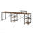 Techni Mobili L-Shape Industrial Desk With Storage Shelves, Versatile And Space-Efficient For Modern Workspaces