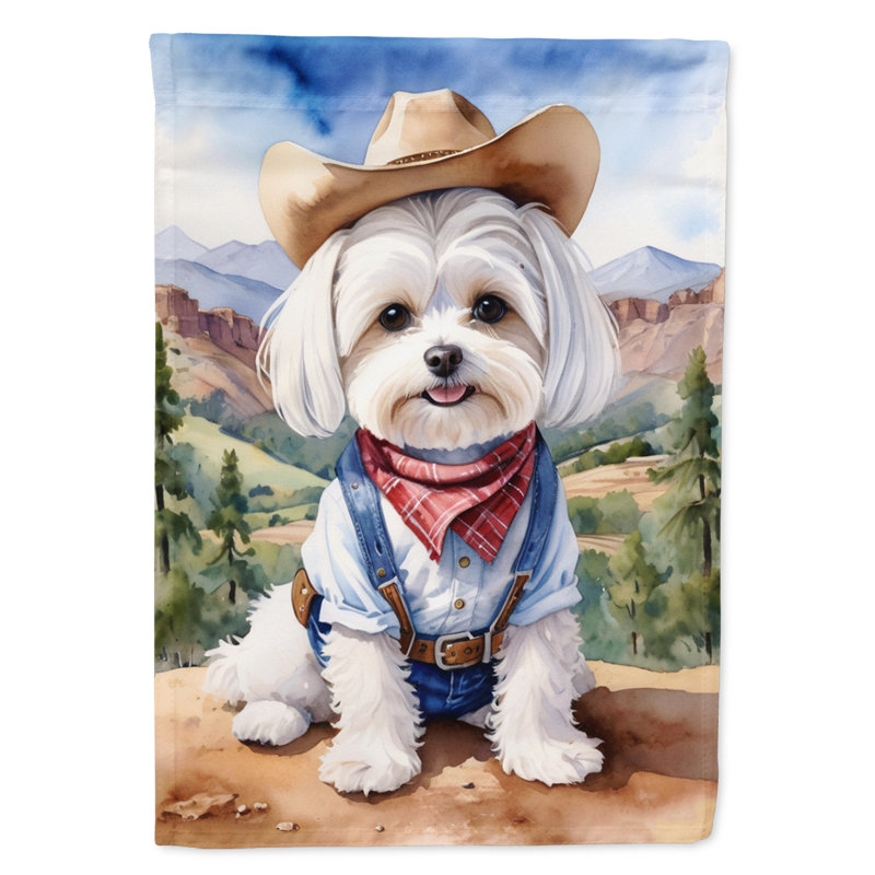 Drapeau Cowboy Welcome Garden, Maltais