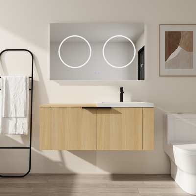 Meuble-lavabo 48 po en contreplaqué avec lavabo de qualité supérieure