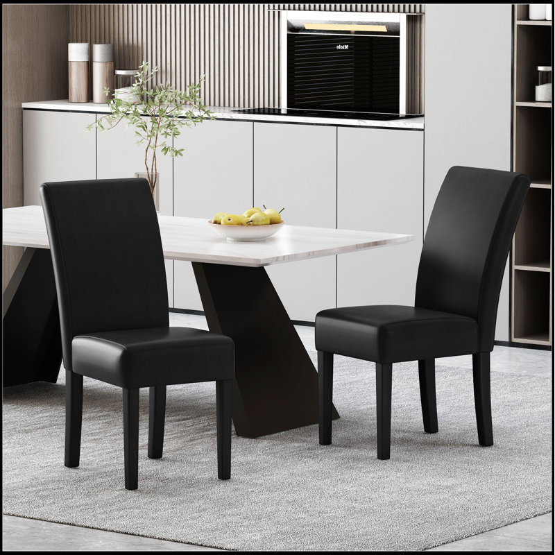 Ensemble de 2 chaises de salle à manger modernes et rembourrées, élégantes et confortables pour des expériences culinaires élégantes