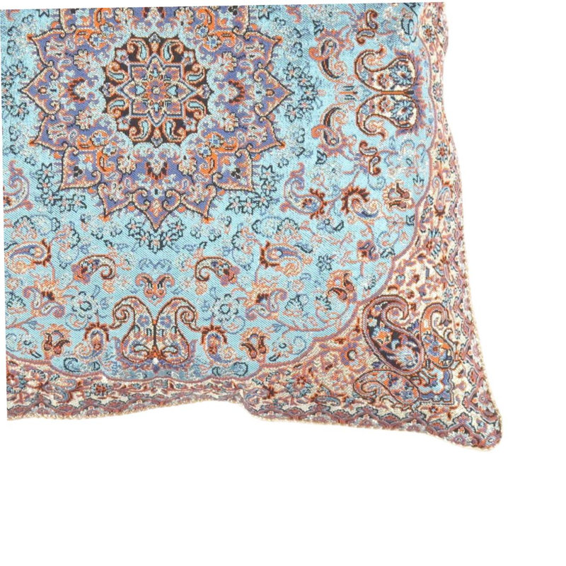 L Blue Diamond  Silk Termeh 16'', Gray/Malibu Oriental