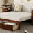 Full Size Daybed With Removable Desk, Storage Drawers & Hydraulic Side Table, Espresso-927296141-927296143