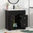30" Black Bathroom Vanity with Drop-in sink
