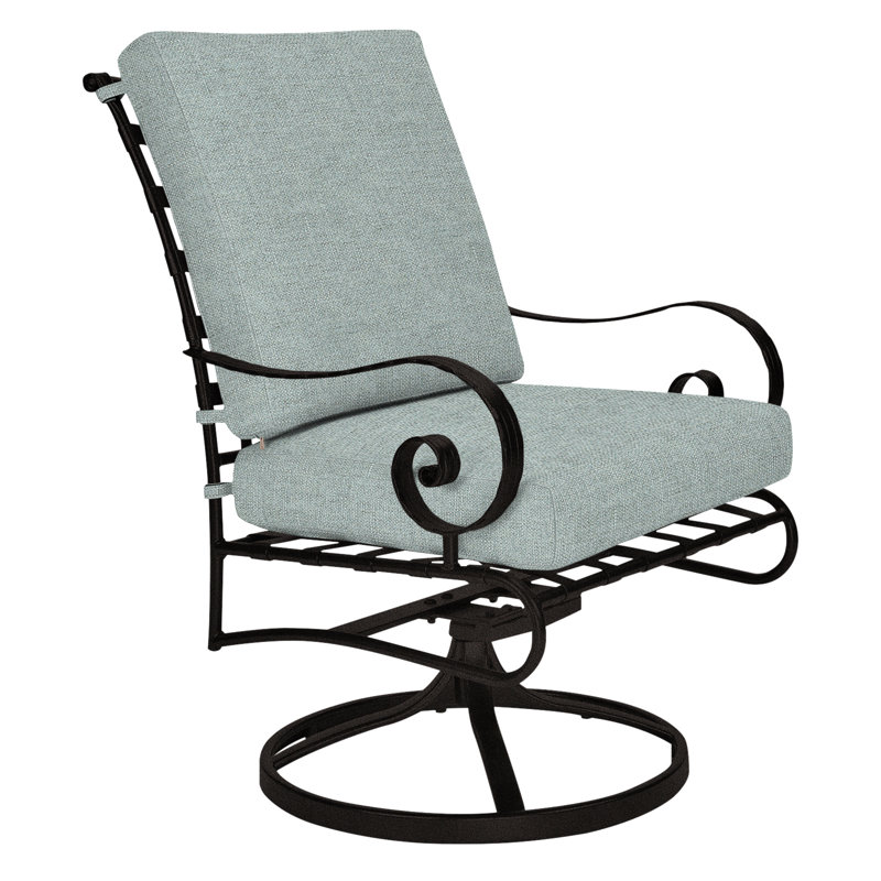 Classico Outdoor Rocker Chair, Carbon Black, Alcazar Redwood