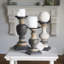 11.5'' H Wood Tabletop Candlestick