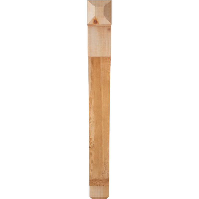 3 1/2"W x 30"D x 38"H Legacy Craftsman Smooth Bracket, Western Red Cedar, Western Red Cedar (Smooth), 38" H x 3.5" W x 30" D