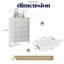78 cm W Chest of 5 Drawers-38449218