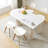 Fashank Set of 4 Modern Elegant Shell Upholstered Dining Chairs, Wooden Side Chair for Bedroom Kitchen Offic-1856239439