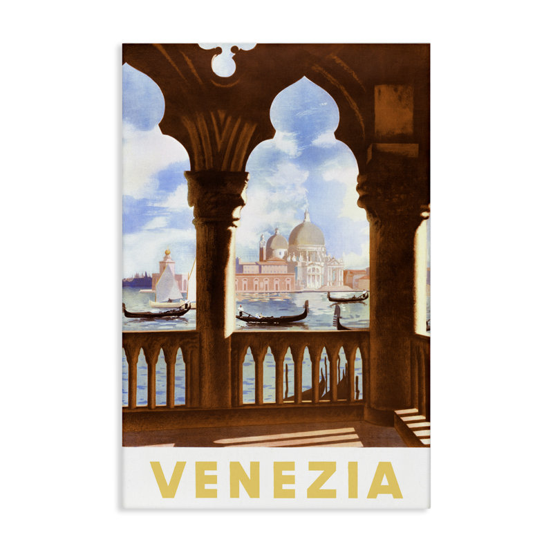 Art mural sur toile Venezia, H 24 po x l 16 po