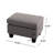 Upholstered Ottoman, Grey-1166749380