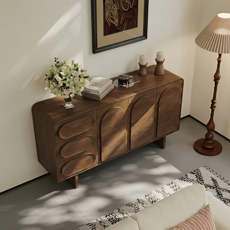Buffet en noyer de 59 pouces