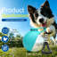 Bouteille d'eau transparente pour chien, 2 en 1, en plastique, pour les voyages, 295 ml (10 oz), taille moyenne-136951827