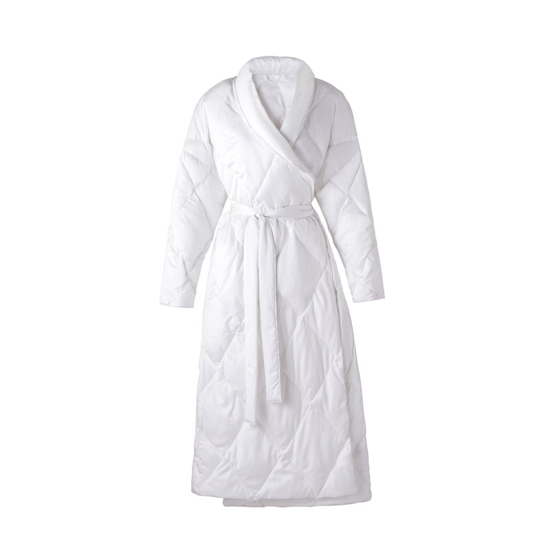 Hailes Sateen Mid-Calf Bathrobe, L
