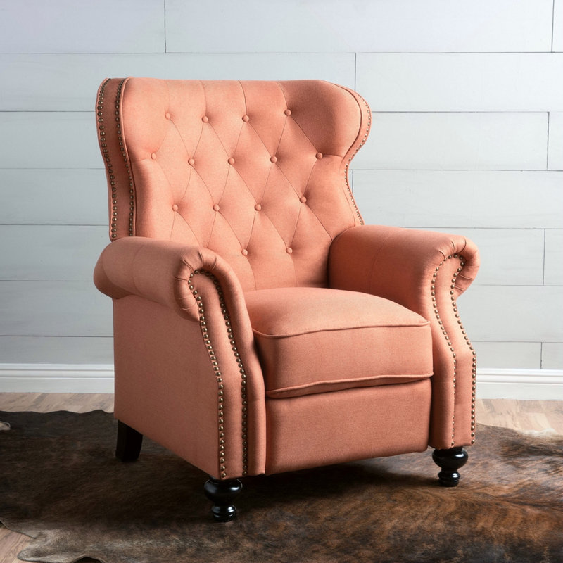 Fauteuil inclinable, Tissu orange