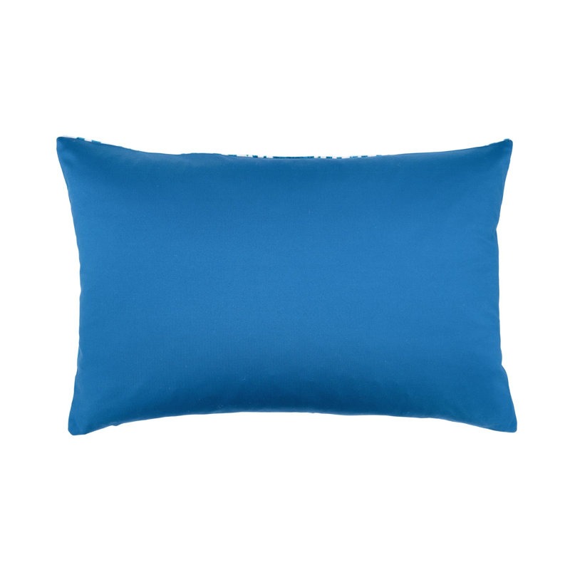 Oreiller en velours de pluie Rain Ikat, 16 po x 24 po