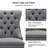 Jesly Tufted Linen Dining Chair (set of 2）-1390016860