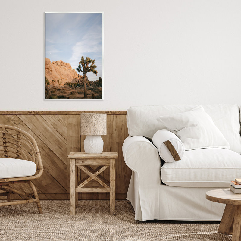 Plaque murale Joshua Tree & Canyon, design par Jade Sharp Photo, H 19 po x l 13 po