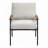 Metal Frame Upholstered Accent Armchair-409018051