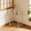Clear Acrylic Side Table With 2-Tier Storage, Modern Nightstand And Narrow End Table For Small Spaces, Bedside Table With Cloud-Shaped Edges
