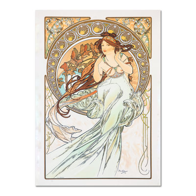 Le Arti by Alphonse Mucha - Unframed Painting on Canvas