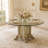  Platine de Royale 54" Round Glass Top Dining Table - Champagne-18626590