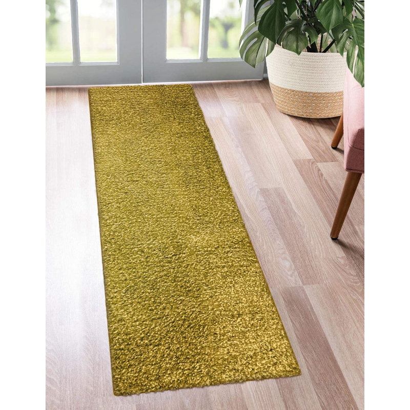 Tapis pour porte d'entrée antidérapant Ceeva, Jaune