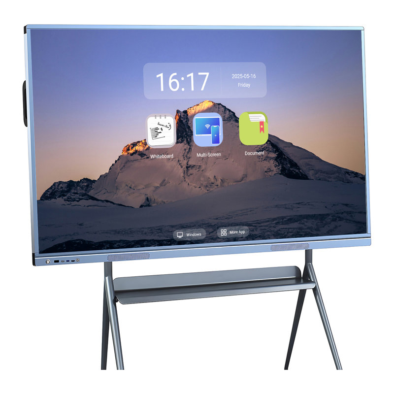 JYXCN 86 "Smart Board 4K, tableau blanc interactif double système d'exploitation, écran tactile intelligent pour les présentations en classe et en entreprise