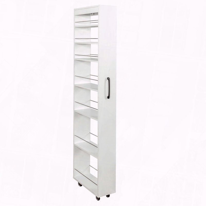 Tablette de rangement à plusieurs niveaux escamotable, Blanc