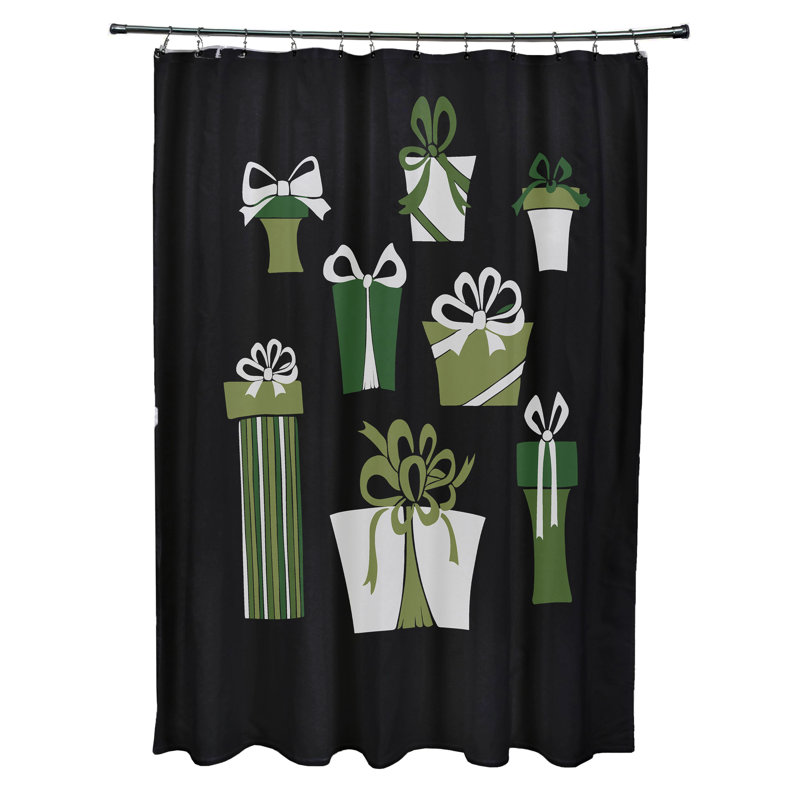 Rideau de douche simple Asuzena, Noir