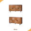Armoire de rangement décorative, armoire d'appoint moderne avec tablettes réglables, buffet autoportant à quatre portes-614091155