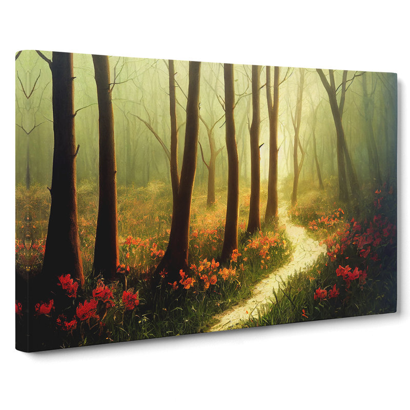 Ravishing Spring Forest - Wrapped Canvas, 40cm H x 60cm W x 3cm D