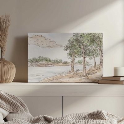 Ink & Mist II by Melissa Wang Canvas Art Print