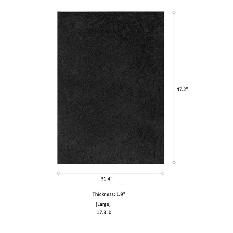 Black Textured Wall Art, 23.6" H x 15.7" W
