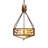 18" Square Balsam Pine Inverted Pendant