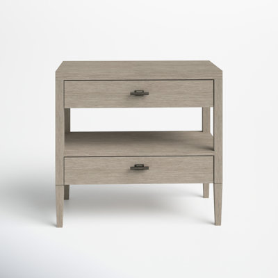 Troy 2 Drawer 30" Nightstand