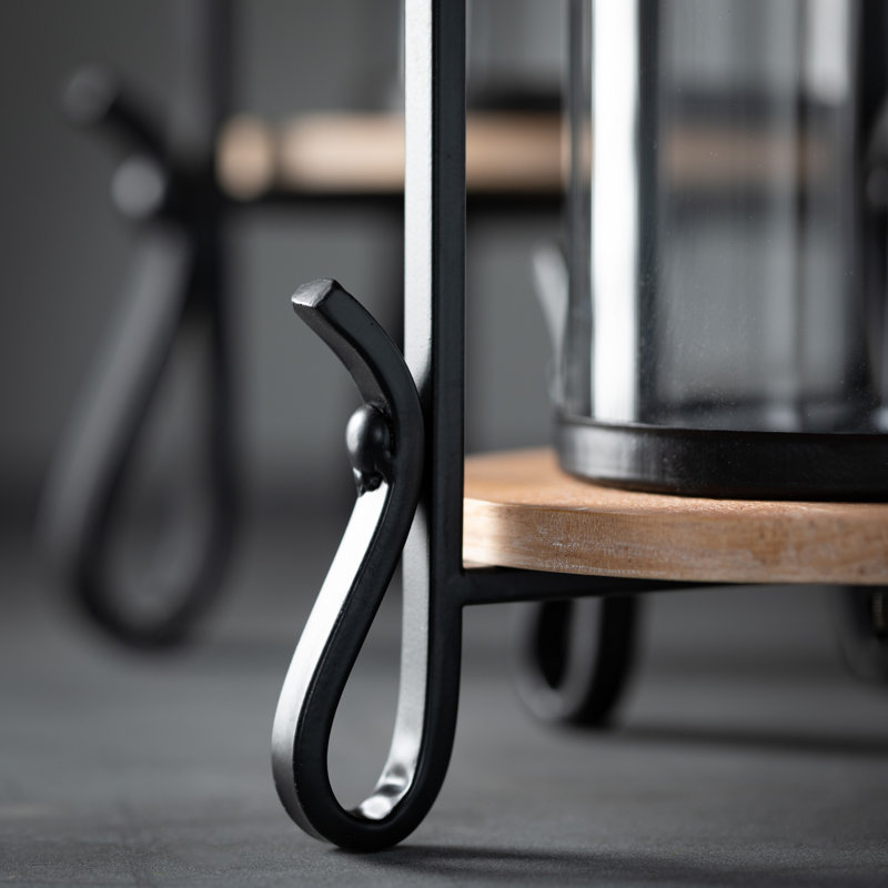 Ensemble de lanternes de table en métal 2 pièces