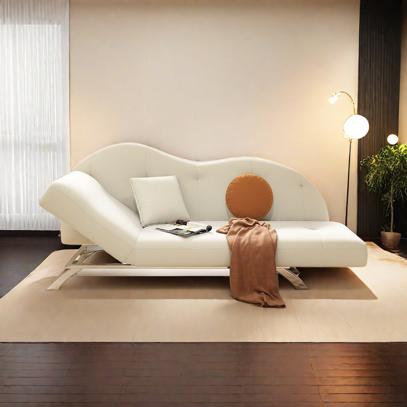Méridienne Cozy Tech, Leathaire blanc