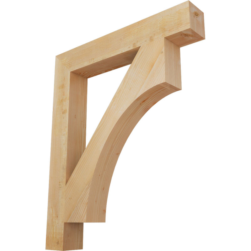 H 6 po x P 6 po Support en bois / corbeau, Sapin de Douglas, H 48 po x l 6 po x P 40 po