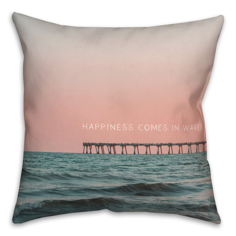 Reversible Throw Pillow, 18" x 18"