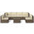 Wicker 6 - Person Modular Patio Conversation Set with Cushions-1658207474
