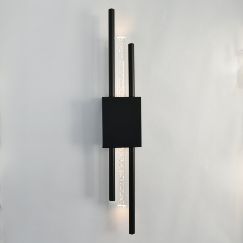 Applique murale à DEL noire intégrée Axis (paquet de 2)