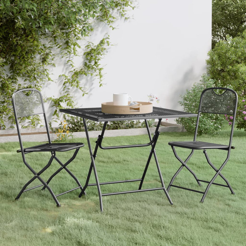 Anallise 2 - Person Patio Dining Set with Square Table