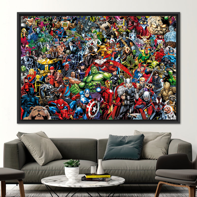 Print on Canvas, 70 cm H x 100 cm W, Framed Print without Mat, Black