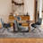 Simple Solid Color Chenille Dining Chair-1500670424