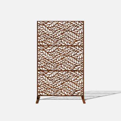 76'' H x 19.75'' W Brown Corten Steel Screen Set
