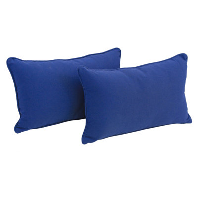 Solid Colour Cotton Blend Reversible Throw Pillow